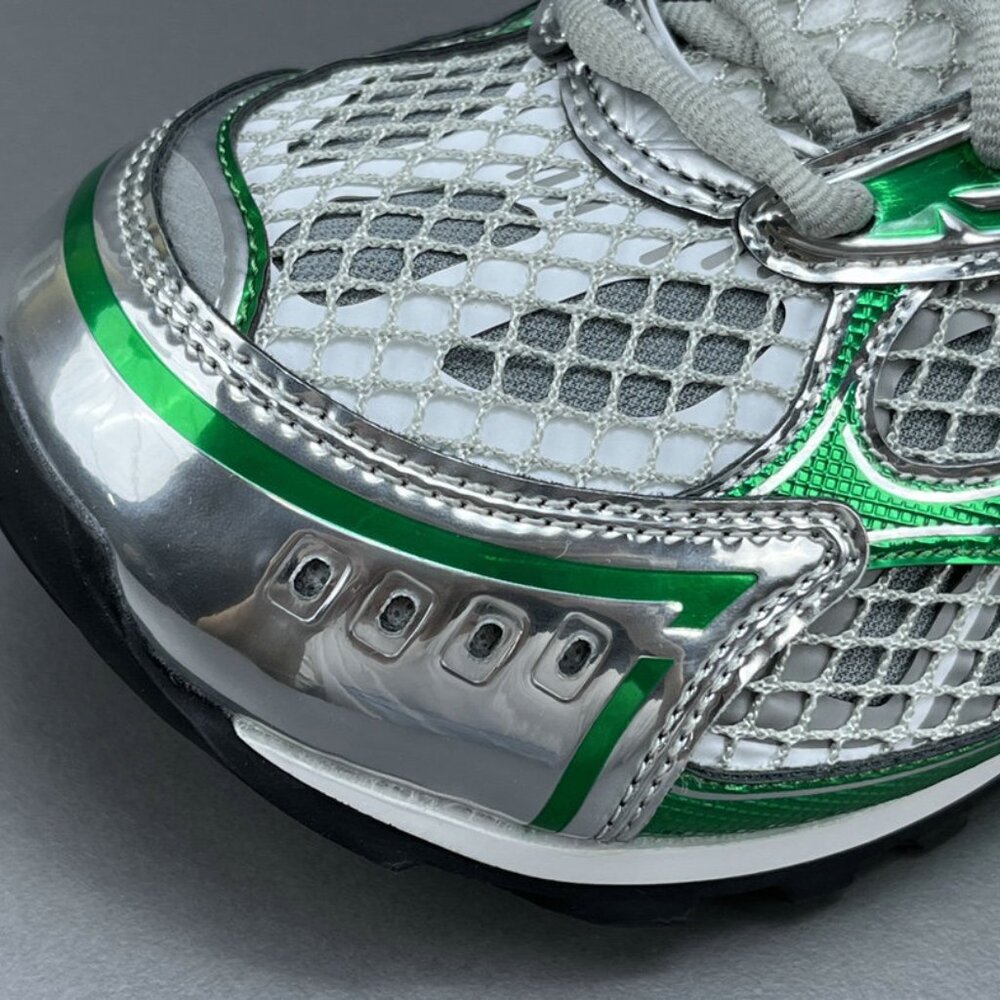 Bottega Veneta Orbit Sneaker lace-up Silver&Green - Picture 5 of 13
